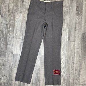 DIY Gucci label slacks houndstooth Dress pants Size unisex 36x32